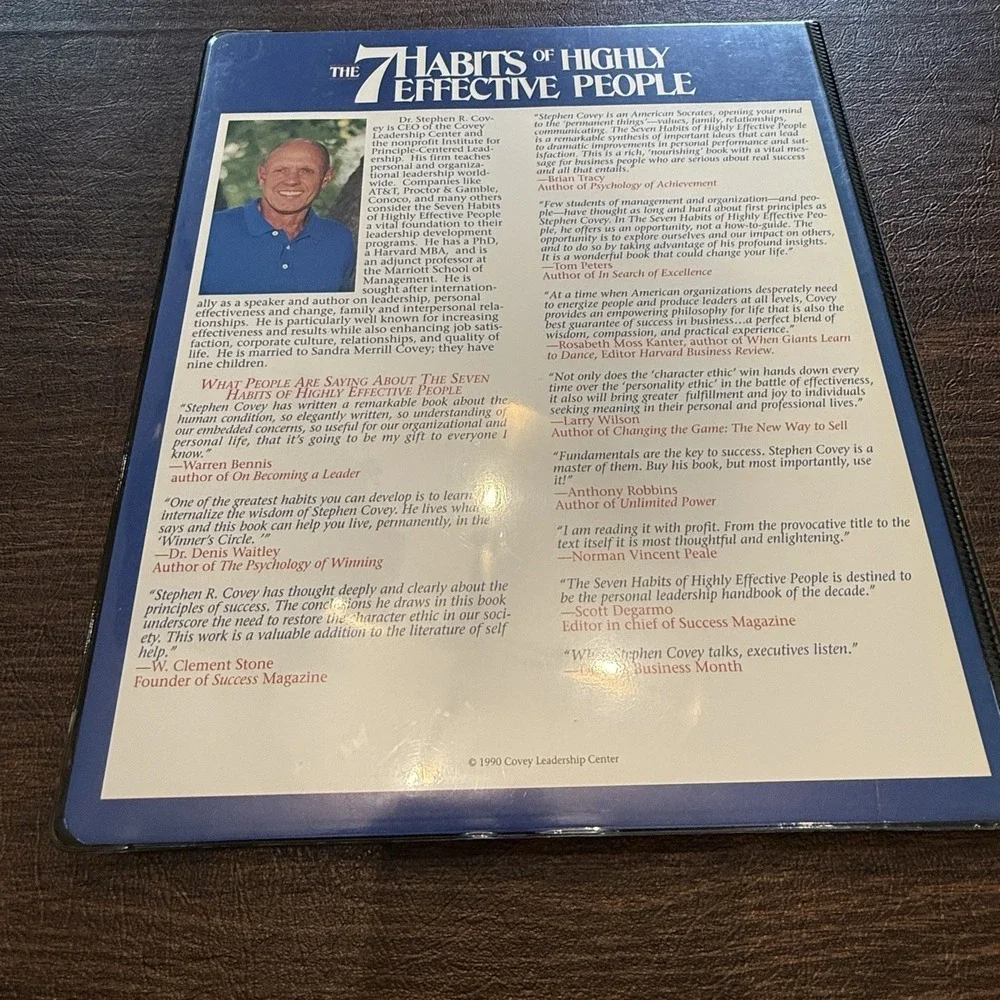 The‎ 7 Habits of Highly Effective People Stephen R. Covey 1994 Audio Set